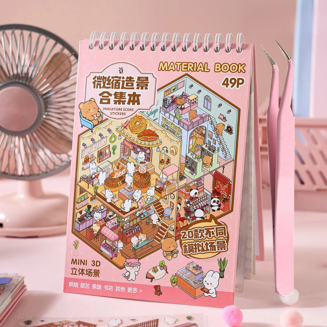 Pastel Pink Sticker Booklet (20 in 1)
