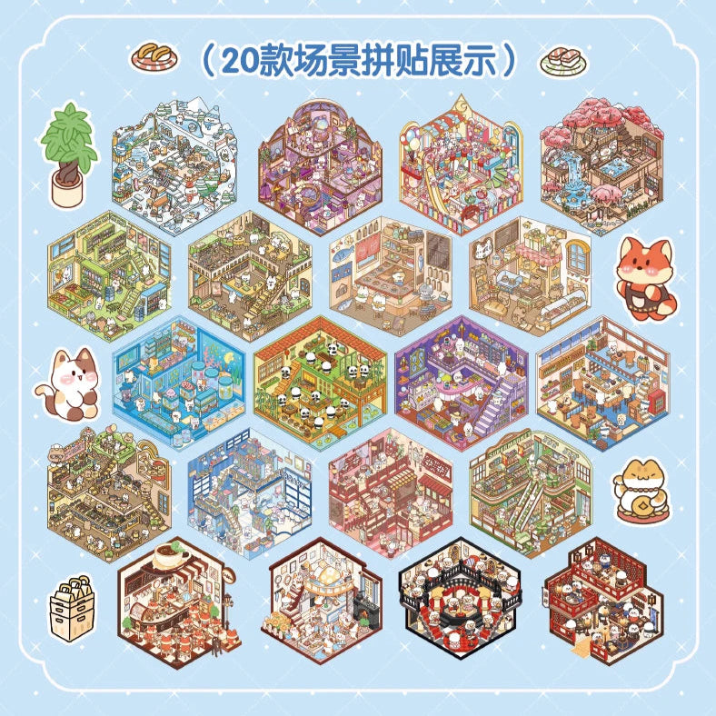 Blue Sticker Booklet (20 in 1)