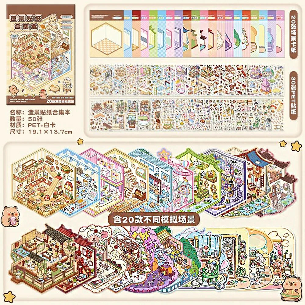 Brown Capybara Booklet (20 in 1)