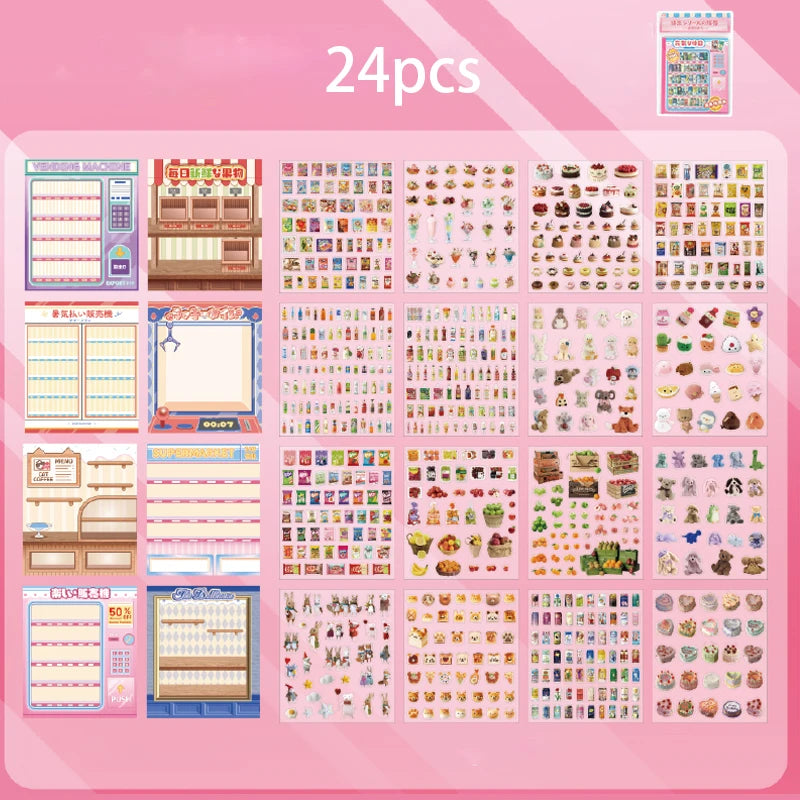 Vending Mini Sticker Booklet (8 in 1)