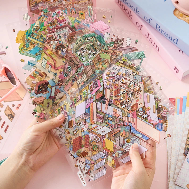 Pastel Pink Sticker Booklet (20 in 1)