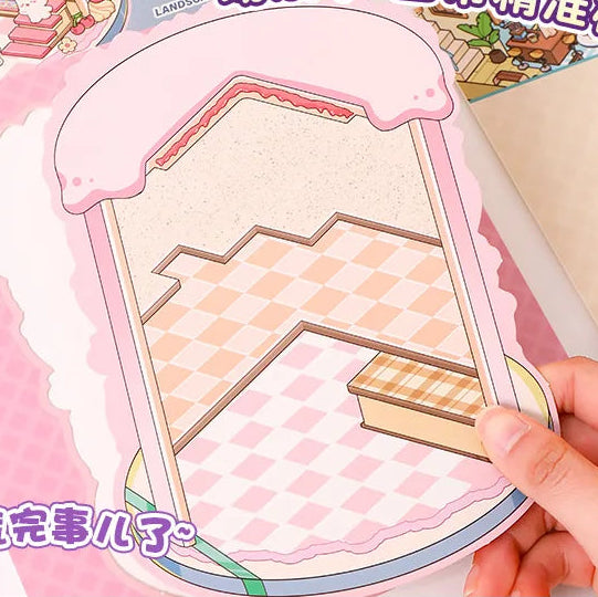 Pink Holo Large Sticker Booklet (6 in 1)