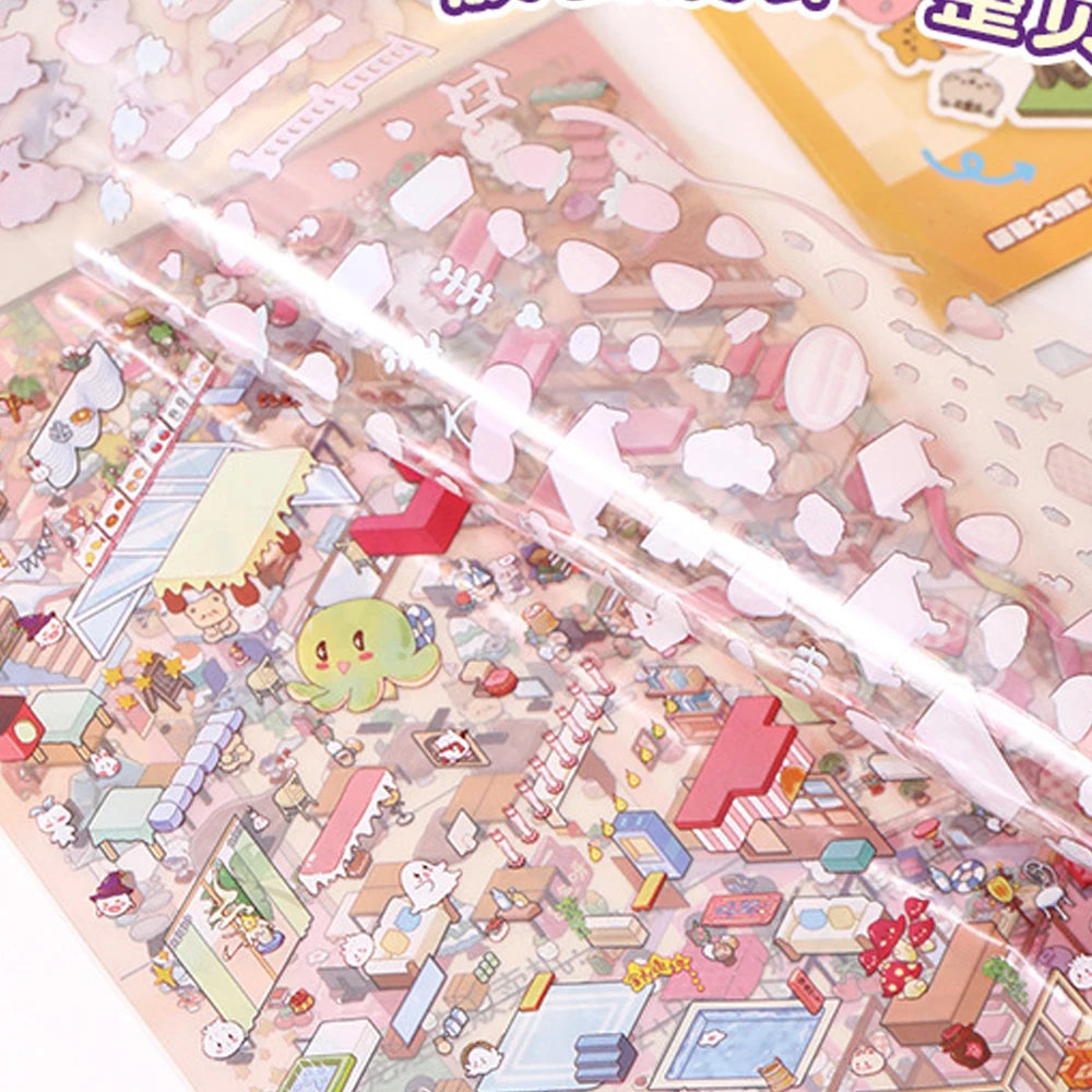 Pink Holo Large Sticker Booklet (6 in 1)