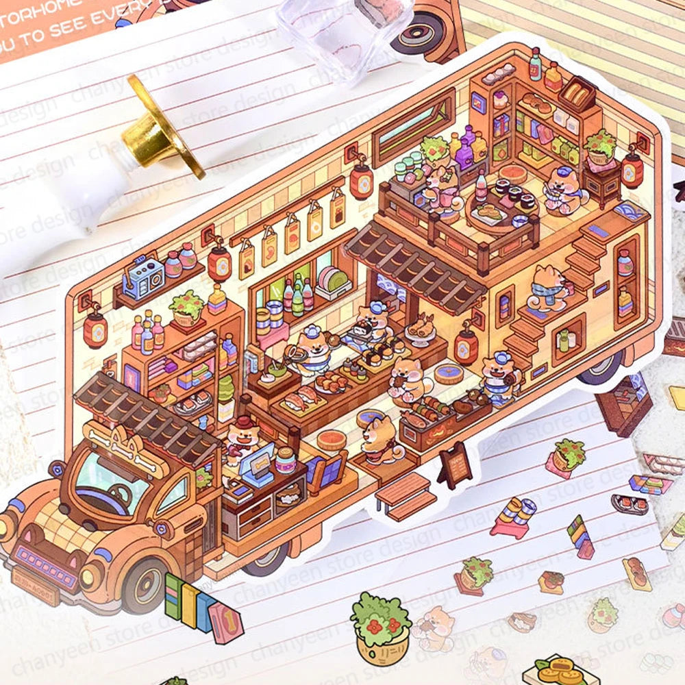 Bustling Bus Set (4 pcs)
