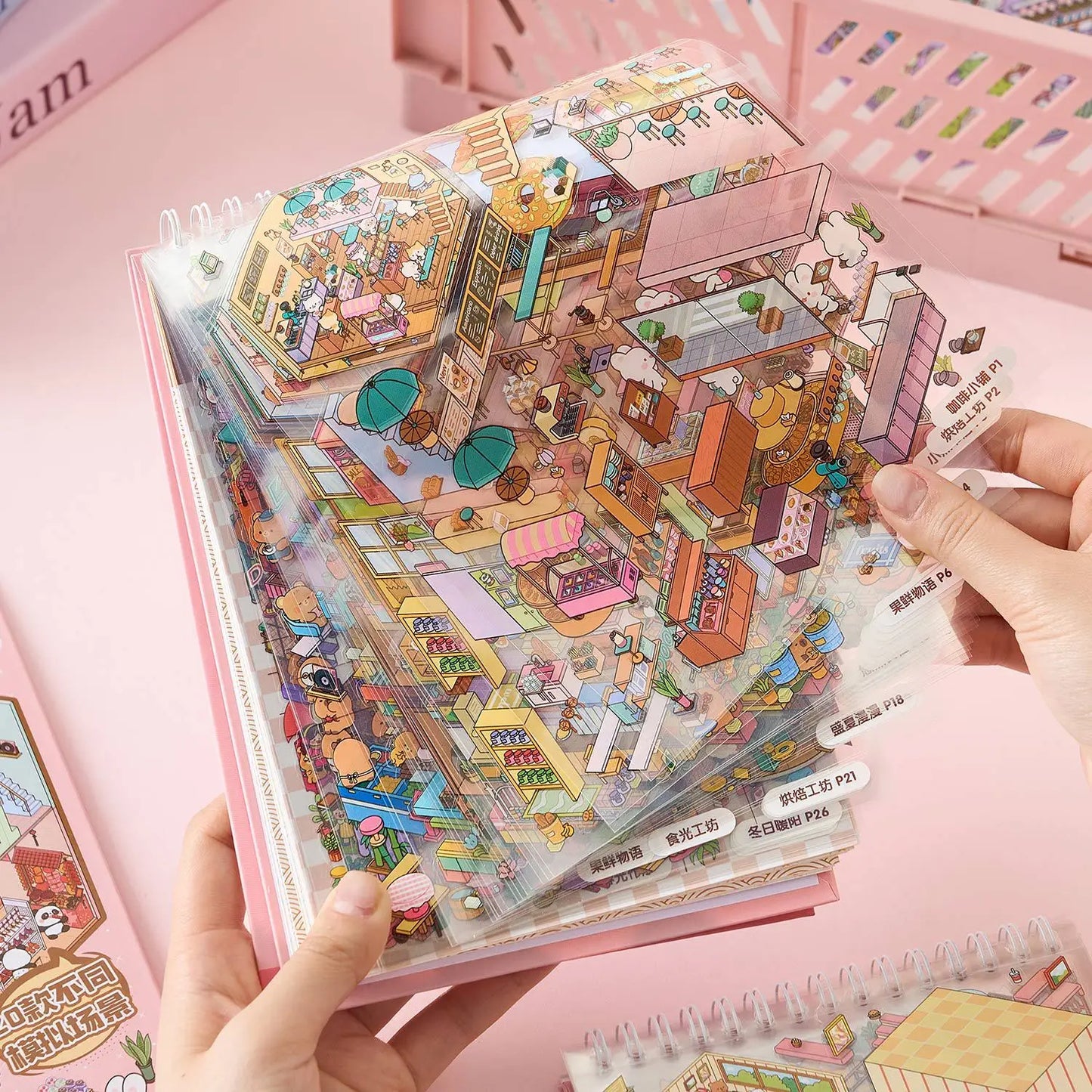 Pastel Pink Sticker Booklet (20 in 1)