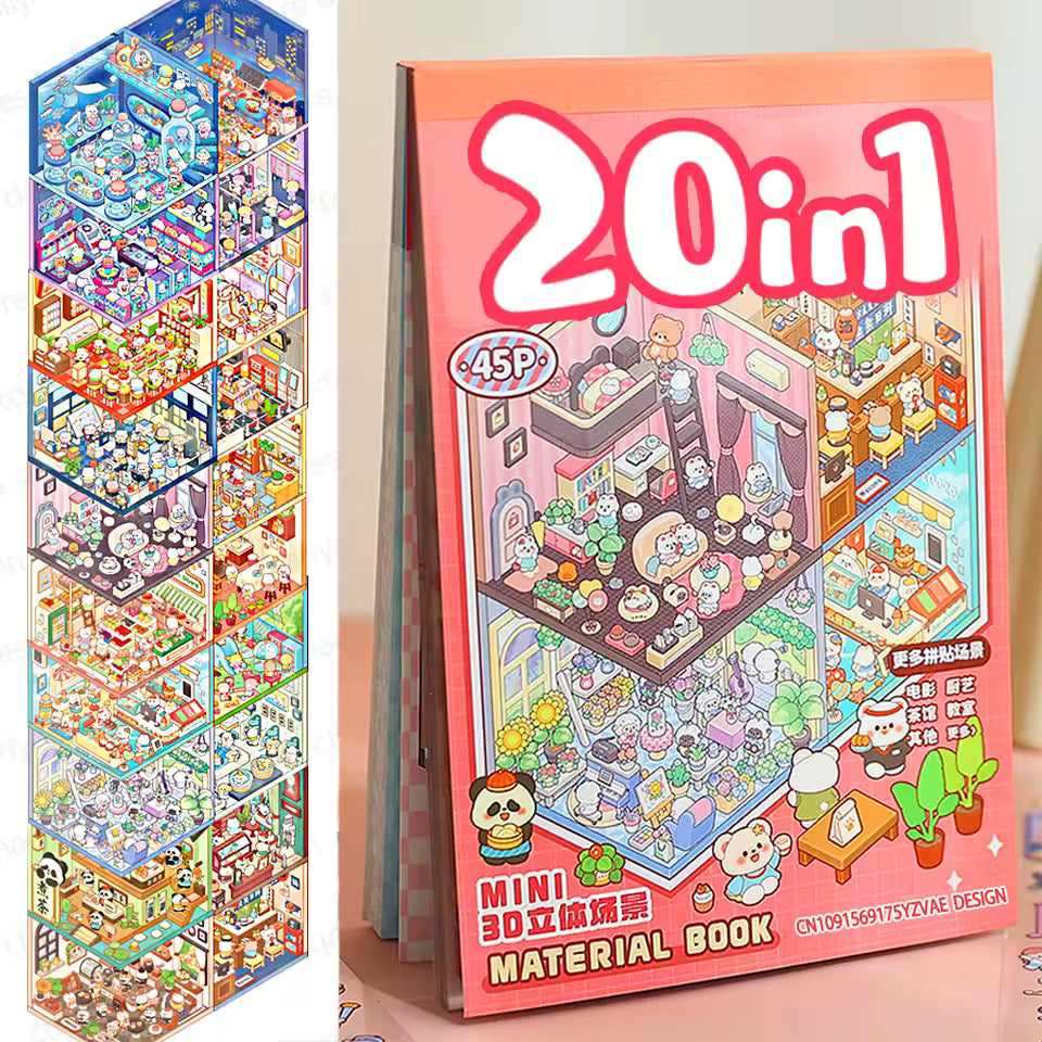 Pink Sticker Booklet (20 in 1)