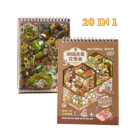 Brown Sticker Booklet (20 in 1)