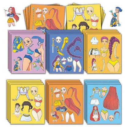 Kpop Demon Huntress Girls Sticker Dress Up Set (6 pcs)