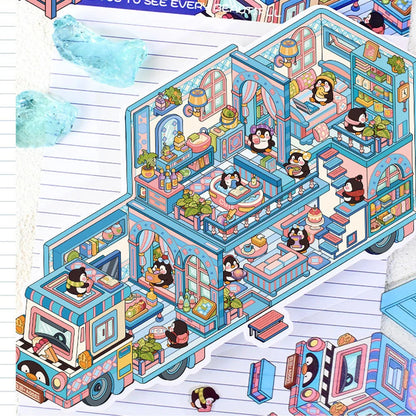 Bustling Bus Set (4 pcs)
