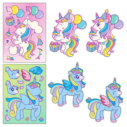 Unicorn Sticker Dress Up Set (6 pcs)
