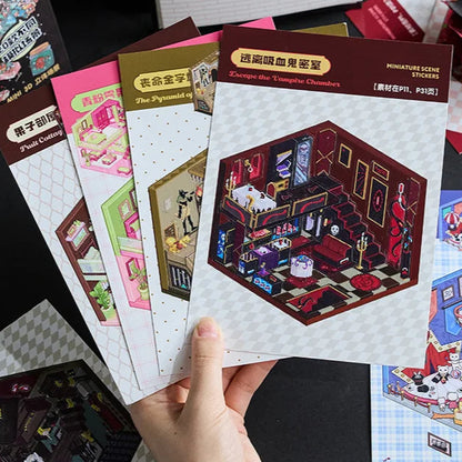 *OUT OF STOCK!*  Black Spooky Sticker Booklet (20 in 1)