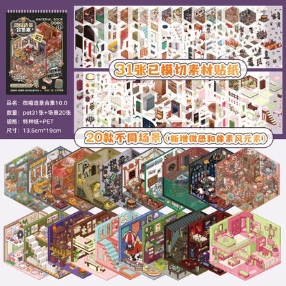 *OUT OF STOCK!*  Black Spooky Sticker Booklet (20 in 1)