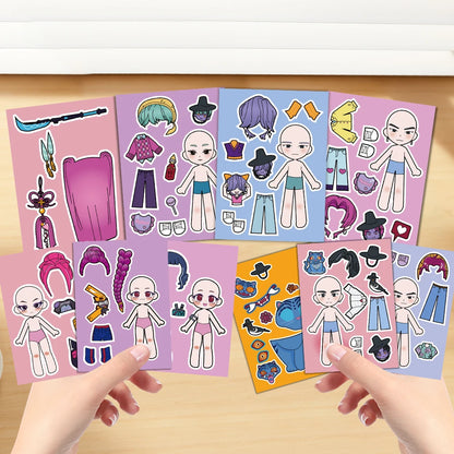 Kpop Demon Huntress Sticker Dress Up Set (10 pcs)