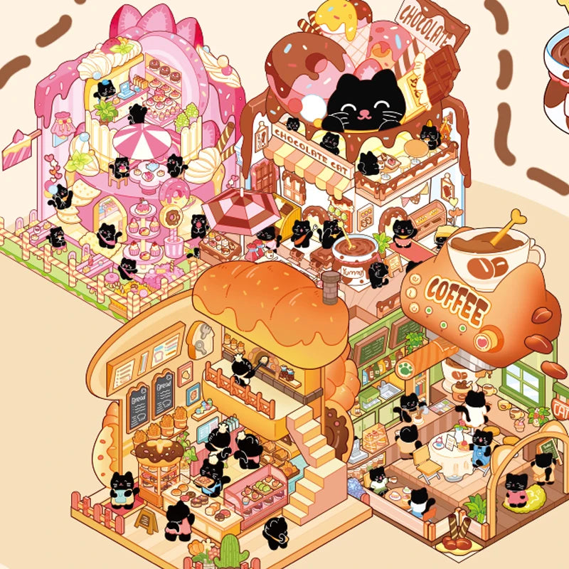 Cat Cafe Set (4 pcs)