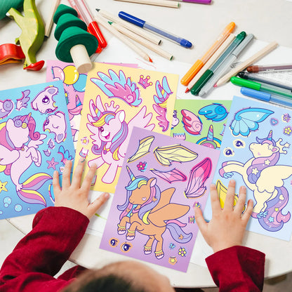 Unicorn Sticker Dress Up Set (6 pcs)