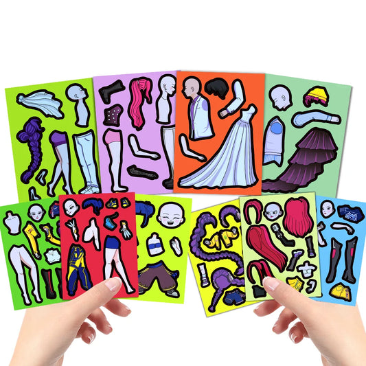 Kpop Demon Huntress Chibi Wedding Sticker Dress Up Set (10 pcs)