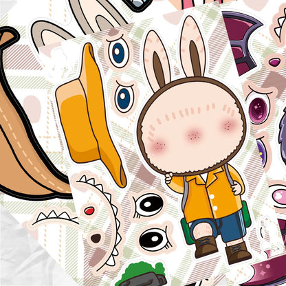 Little Monsters Sticker Dress Up Set (8 pc)