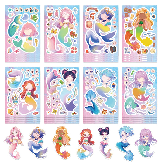 Mermaid Sticker Dress Up Set (8 pcs)