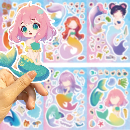 Mermaid Sticker Dress Up Set (8 pcs)