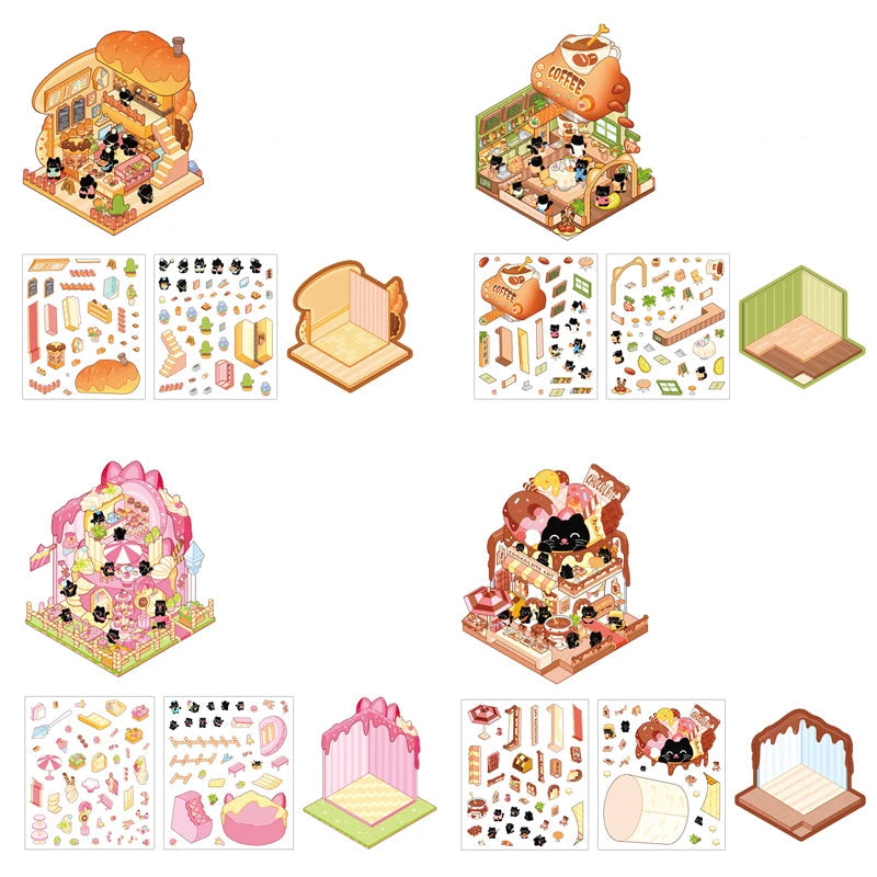 Cat Cafe Set (4 pcs)