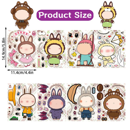 Little Monsters Sticker Dress Up Set (8 pc)