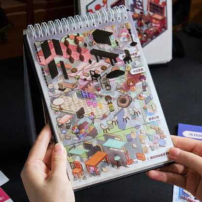 *OUT OF STOCK!*  Black Spooky Sticker Booklet (20 in 1)