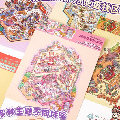 Pink Holo Large Sticker Booklet (6 in 1)