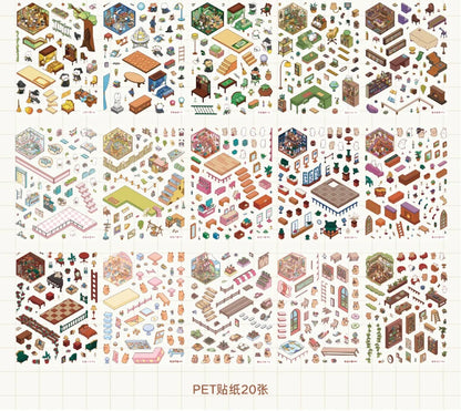 Brown Sticker Booklet (20 in 1)