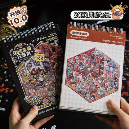 *OUT OF STOCK!*  Black Spooky Sticker Booklet (20 in 1)