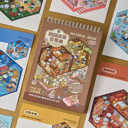 Brown Sticker Booklet (20 in 1)