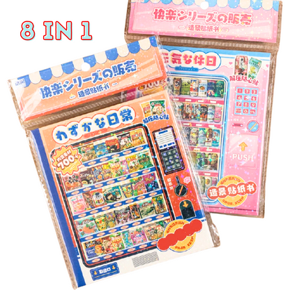 Vending Mini Sticker Booklet (8 in 1)