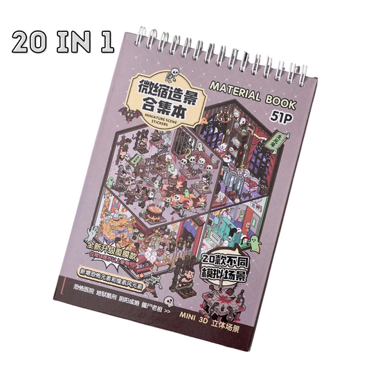 Dark Spooky Sticker Booklet (20 in 1)