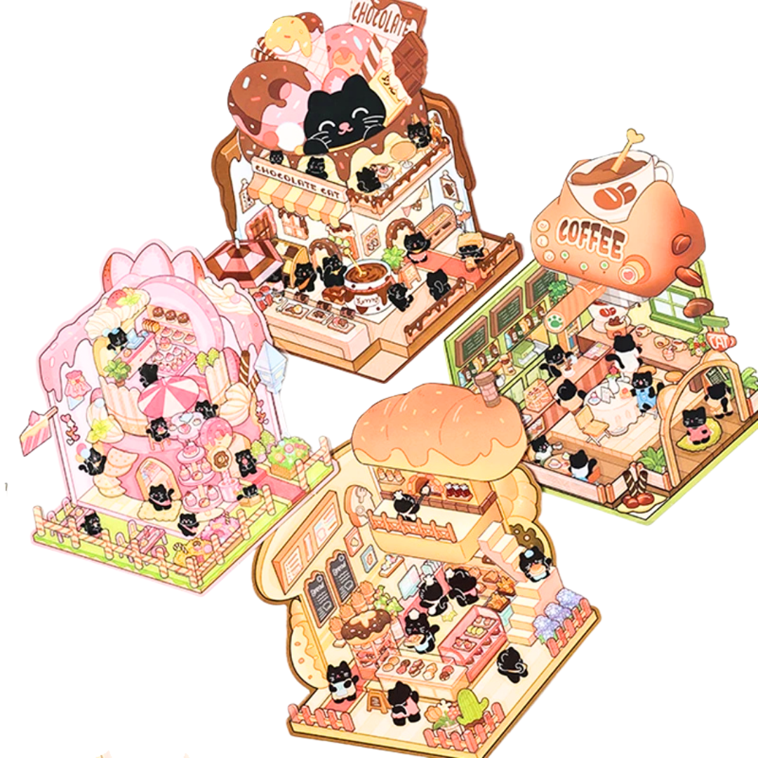 Cat Cafe Set (4 pcs)