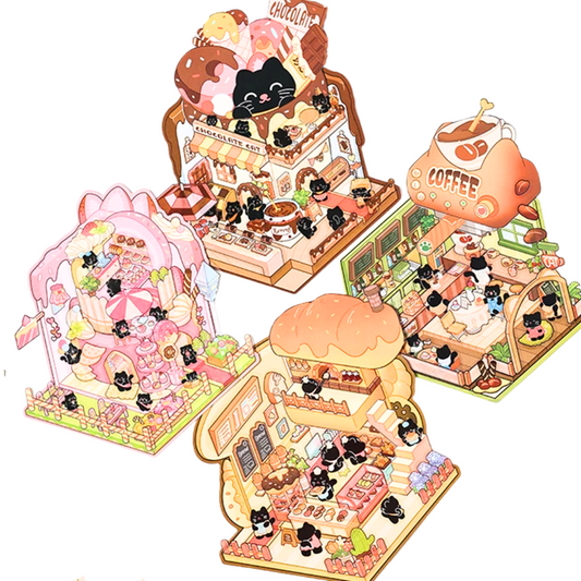 Cat Cafe Set (4 pcs)